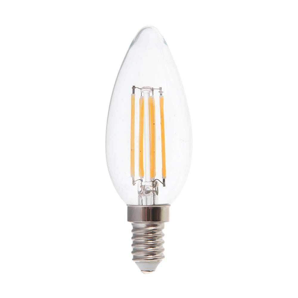 6W C35 Filament / Klosz Transparentny/ Barwa:6500K / Trzonek: E14 / Skuteczność: 130lm/W