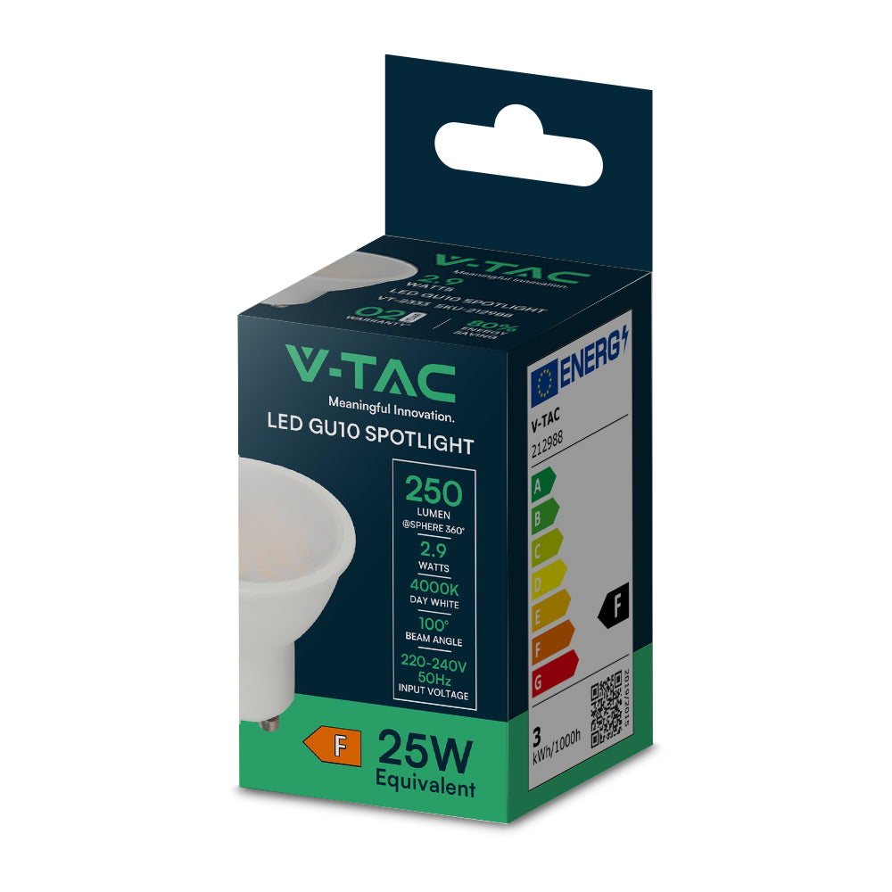2.9W GU10 Żarówka LED / Barwa:4000K / Trzonek: GU10