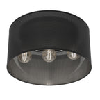 plafon Loft shade black, cylinder shade dia 400 h 200 black 3xE27