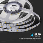 4.8W Taśma LED / Barwa:6000K / IP20 / Rolka:5m
