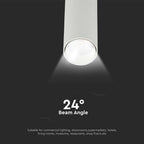7W Lampa LED na szynoprzewód / Chip Samsung / Barwa: 4000K / 5 lat gwarancji / Obudowa: Biała