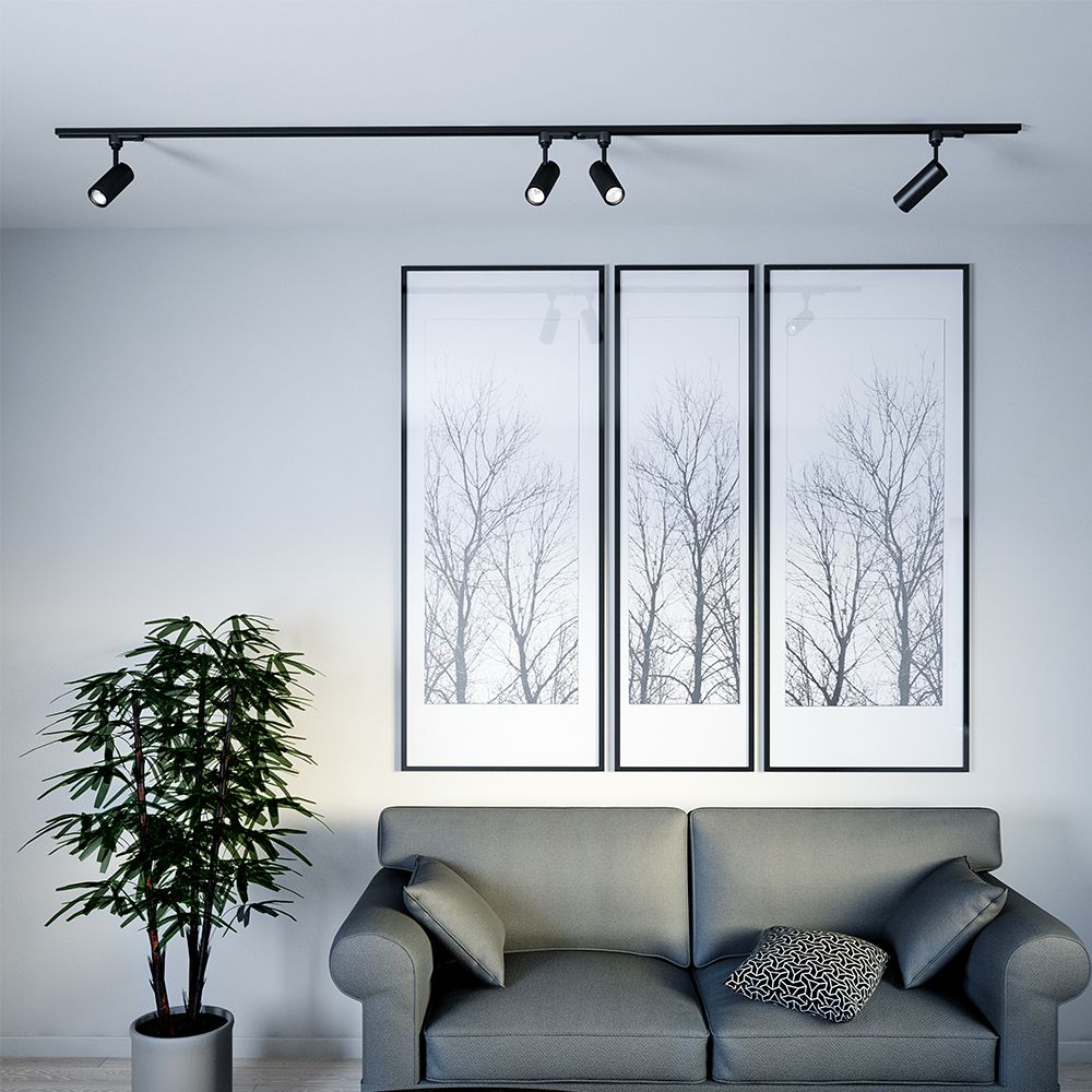 7W Lampa LED na szynoprzewód / Chip Samsung / Barwa: 4000K / 5 lat gwarancji / Obudowa: Czarna