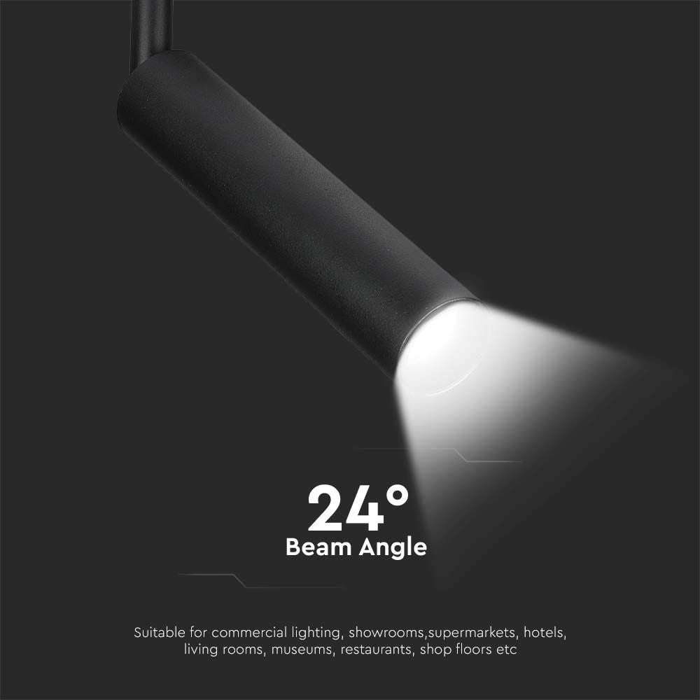 7W Lampa LED na szynoprzewód / Chip Samsung / Barwa: 4000K / 5 lat gwarancji / Obudowa: Czarna