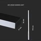 40W Lampa Liniowa LED / Chip SAMSUNG / Barwa:4000K / Obudowa: Czarna