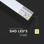 40W Lampa Liniowa LED / Chip SAMSUNG / Barwa:6400K / Obudowa: Czarna
