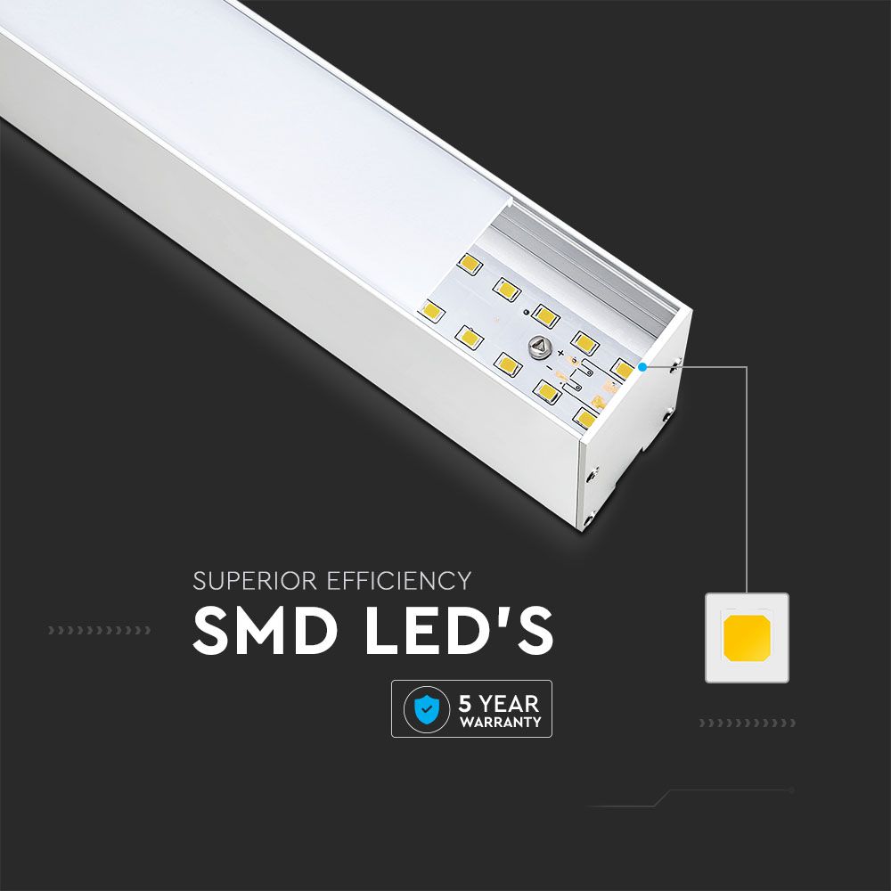 40W Lampa Liniowa LED / Chip SAMSUNG / Barwa:4000K / Obudowa: Biała