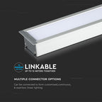 40W Oprawa Liniowa LED Podtynkowa / Chip SAMSUNG / Barwa:4000K / 5 Lat gwarancji / Obudowa: Srebrna