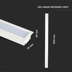 40W Oprawa Liniowa LED Podtynkowa / Chip SAMSUNG / Barwa:4000K / 5 Lat gwarancji / Obudowa: Biała