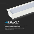 40W Oprawa Liniowa LED Podtynkowa / Chip SAMSUNG / Barwa:4000K / 5 Lat gwarancji / Obudowa: Biała