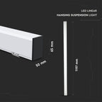 40W Lampa Liniowa LED / Chip SAMSUNG / Barwa:4000K / Obudowa: Biała