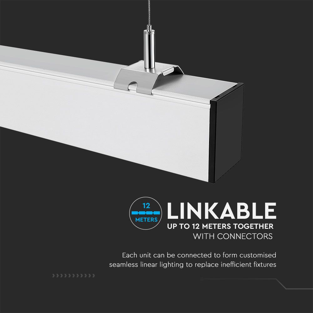 40W Lampa Liniowa LED / Chip SAMSUNG / Barwa:4000K / Obudowa: Biała