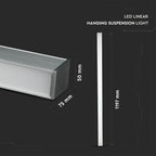 40W Lampa Liniowa LED / Chip SAMSUNG / Barwa:4000K / Obudowa: Srebrna