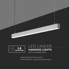 40W Lampa Liniowa LED / Chip SAMSUNG / Barwa:4000K / Obudowa: Srebrna