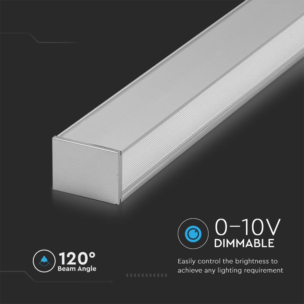 40W Lampa Liniowa LED / Chip SAMSUNG / Barwa:4000K / Obudowa: Srebrna