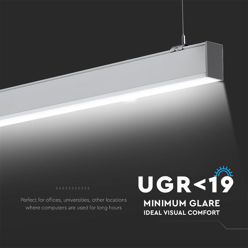 40W Lampa Liniowa LED / Chip SAMSUNG / Barwa:4000K / Obudowa: Srebrna
