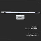 9W Kinkiet LED / Lustra - obrazy / Chrom / Barwa:3000K