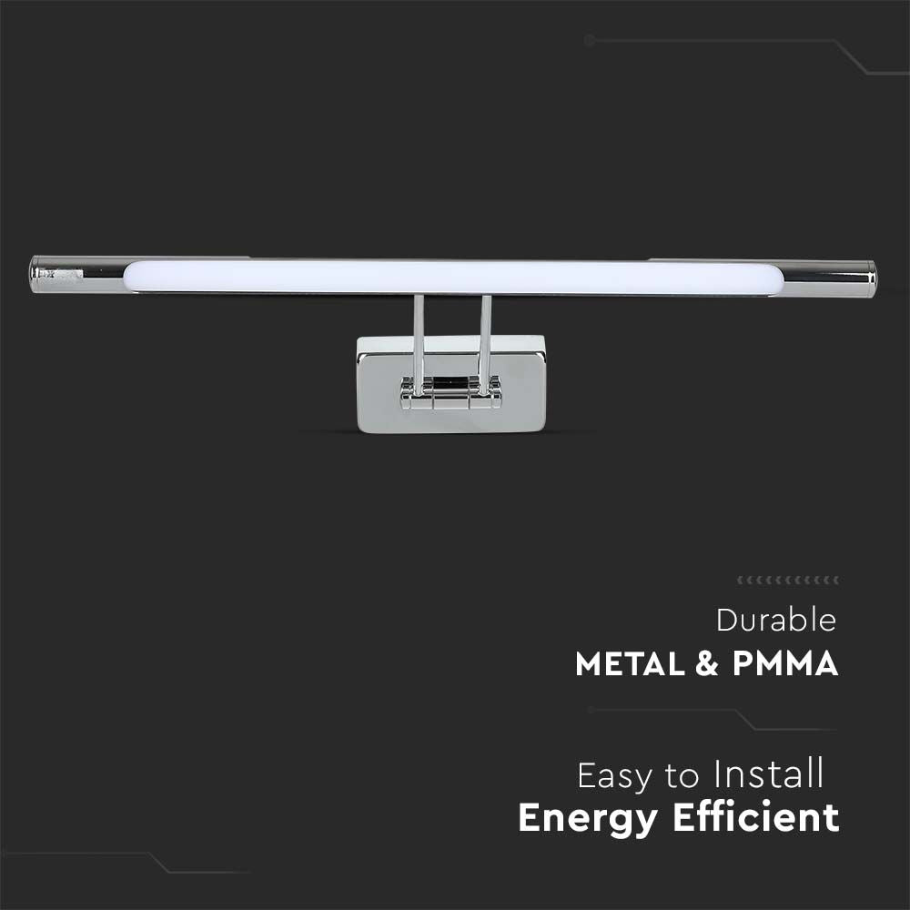 13W Kinkiet LED / Lustra - obrazy / Chrom / Barwa:4000K