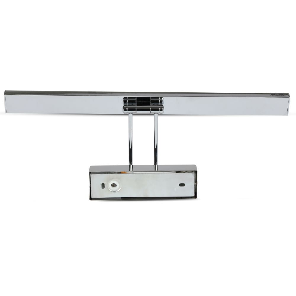 8W Kinkiet LED prostokąt / Lustra - obrazy / Chrom / Barwa: 4000K