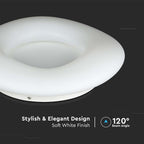 20W Lampa Wisząca / Okrągła / Ściemniana / Biały