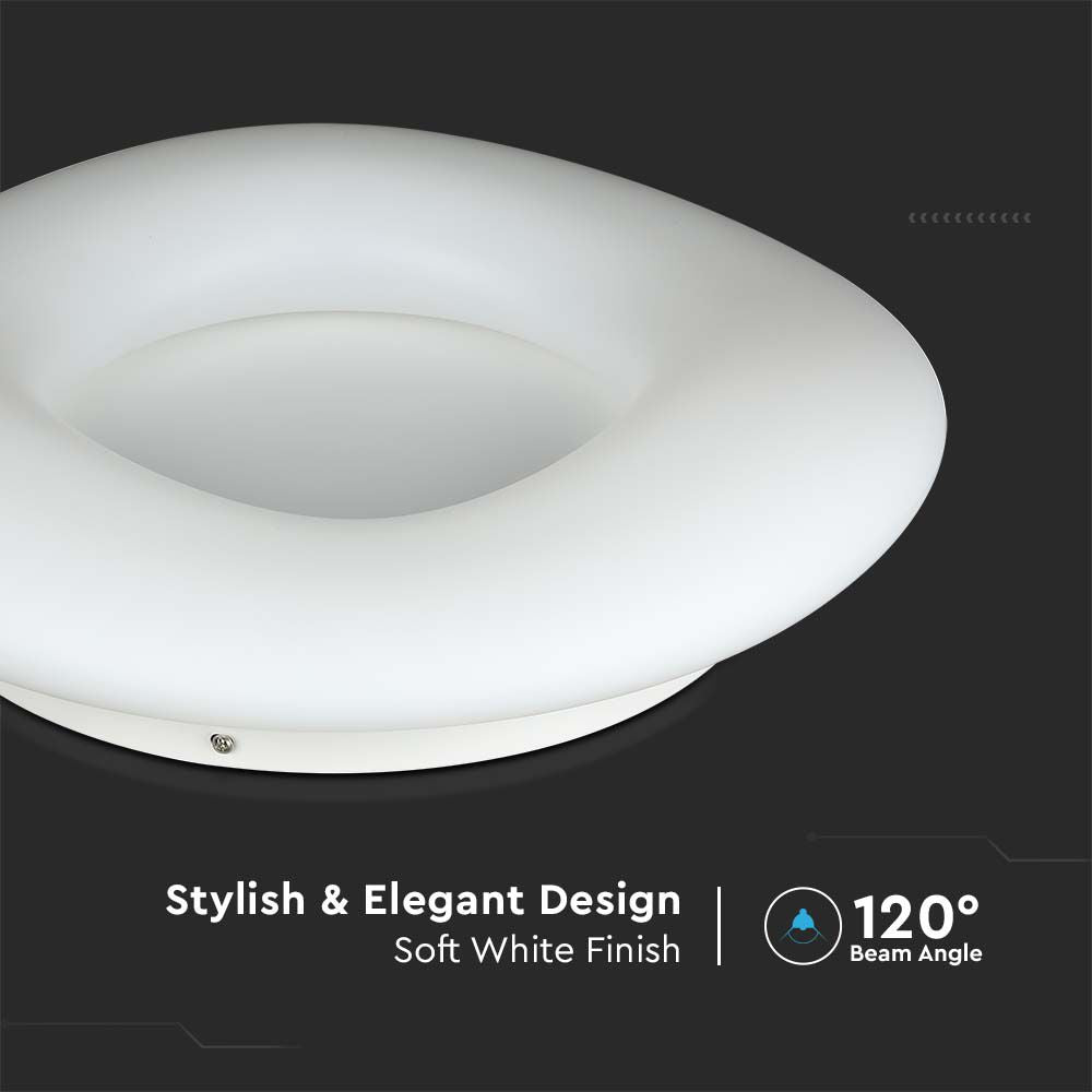 20W Lampa Wisząca / Okrągła / Ściemniana / Biały