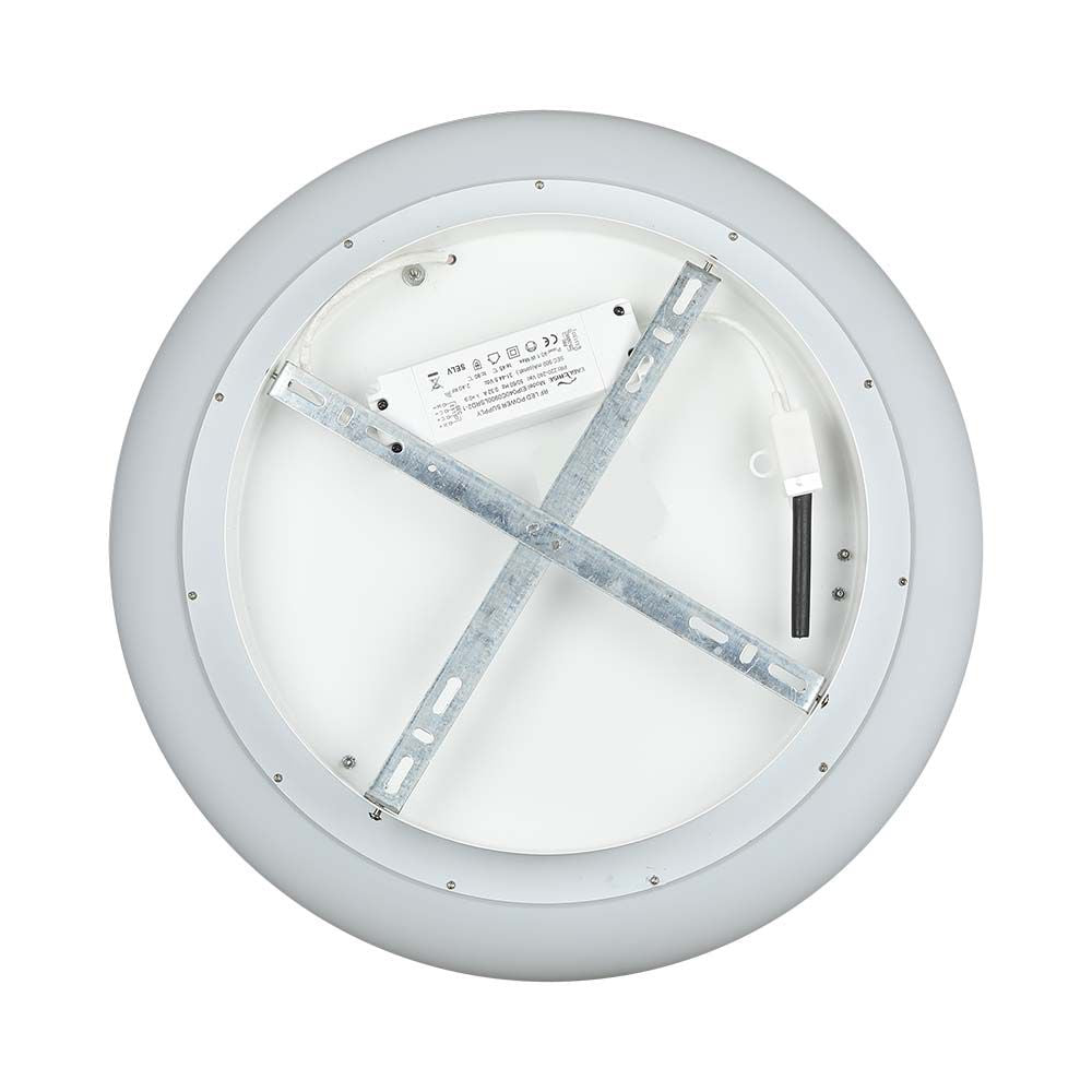 20W Lampa Wisząca / Okrągła / Ściemniana / Biały
