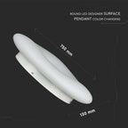 78W Lampa Wisząca / Okrągła / Ściemniana / Biały