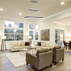 115W Lampa Wisząca / Klosz: Aluminium / Barwa:3000K / Ściemniana / Brązowy