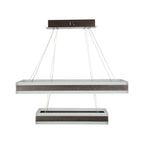 115W Lampa Wisząca / Klosz: Aluminium / Barwa:3000K / Ściemniana / Brązowy