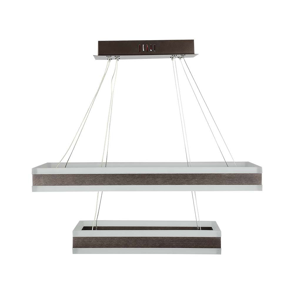 115W Lampa Wisząca / Klosz: Aluminium / Barwa:3000K / Ściemniana / Brązowy