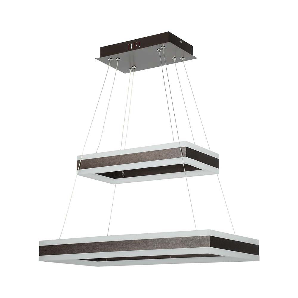 115W Lampa Wisząca / Klosz: Aluminium / Barwa:3000K / Ściemniana / Brązowy