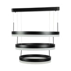 92W Lampa Wisząca / Klosz: Aluminium / Barwa:3000K / Ściemniana / Czarny