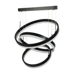92W Lampa Wisząca / Klosz: Aluminium / Barwa:3000K / Ściemniana / Czarny