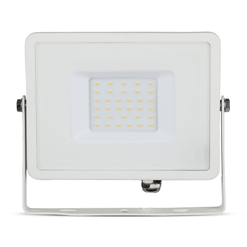 30W Naświetlacz LED SMD / Chip SAMSUNG / Barwa:3000K / Obudowa: Biała