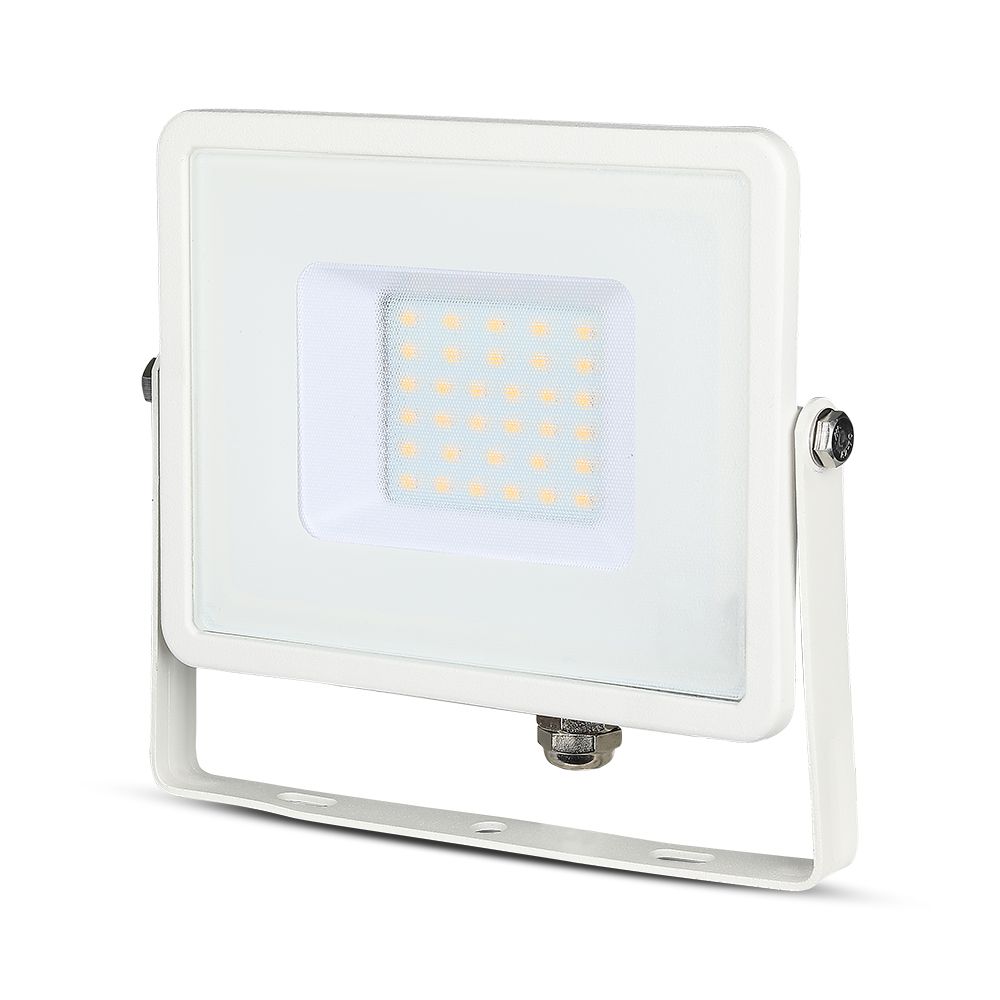 30W Naświetlacz LED SMD / Chip SAMSUNG / Barwa:3000K / Obudowa: Biała