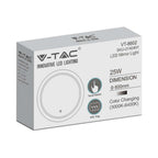 25W Lustro z podświetleniem LED z wyłącznikiem / Anti fog / Barwa: 3w1 / Wymiary: 600x600mm