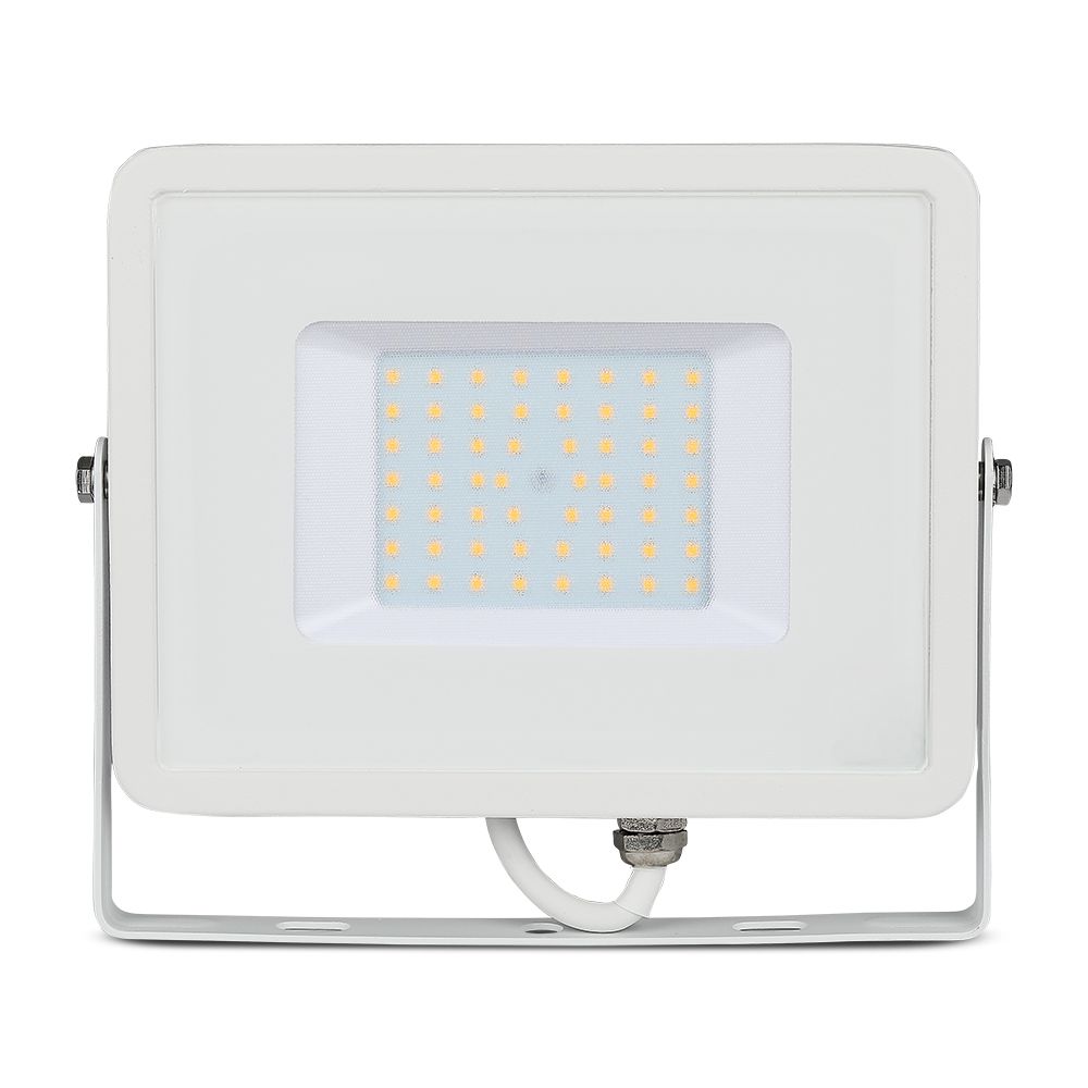 50W Naświetlacz LED SMD / Chip SAMSUNG / Barwa:3000K / Obudowa: Biała