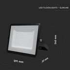 100W Naświetlacz LED SMD / Chip SAMSUNG / Barwa:3000K / Obudowa: Czarna