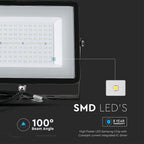 100W Naświetlacz LED SMD / Chip SAMSUNG / Barwa:3000K / Obudowa: Czarna