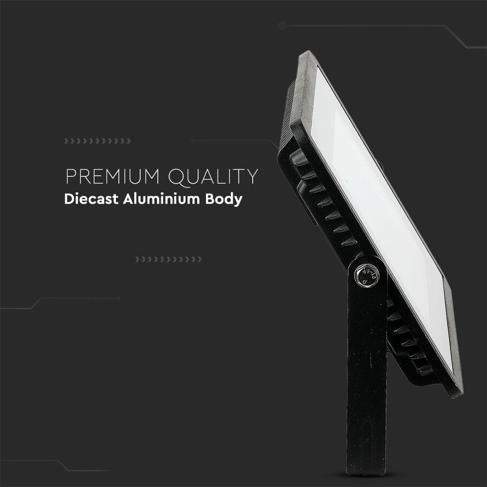 100W Naświetlacz LED SMD / Chip SAMSUNG / Barwa:3000K / Obudowa: Czarna