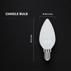 3.7W C35 Żarówka LED / Chip CREE / Barwa:6500K / Trzonek:E14 / 6 Lat gwarancji