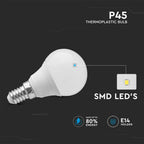 3.7W P45 Żarówka LED / Barwa:4000K / Trzonek:E14