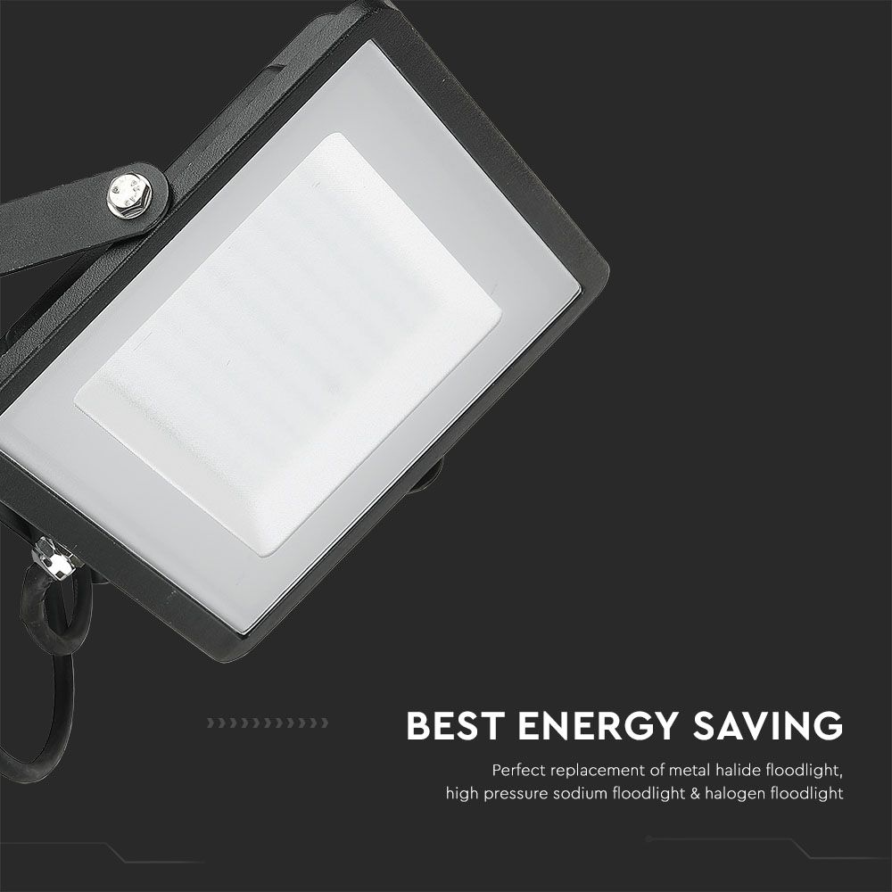 100W Naświetlacz LED SMD / Chip SAMSUNG / Barwa:6500K / Obudowa: Czarna