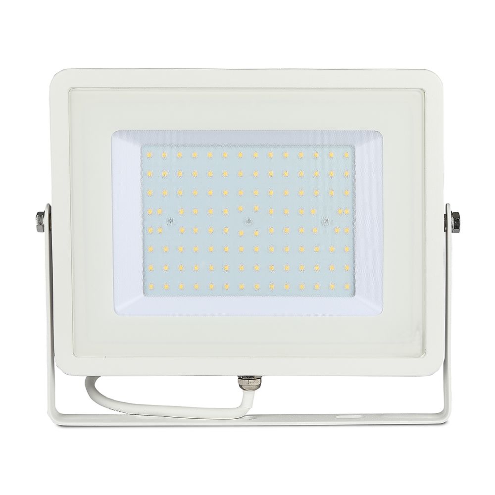 100W Naświetlacz LED SMD / Chip SAMSUNG / Barwa:3000K / Obudowa: Biała