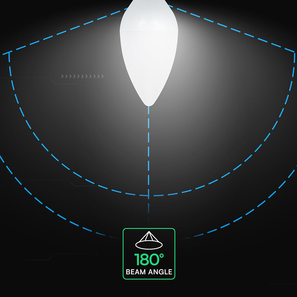 3.7W C35 Żarówka LED / Chip CREE / Barwa:4000K / Trzonek:E14 / 6 Lat gwarancji