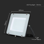 200W Naświetlacz LED SMD / Chip SAMSUNG / Barwa:4000K / Obudowa: Czarna
