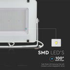 200W Naświetlacz SMD LED / Chip Samsung / Barwa: 4000K / Obudowa: Biała