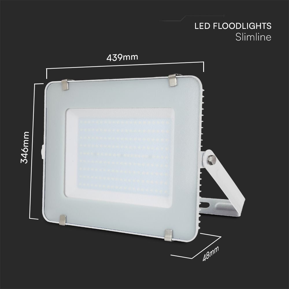 200W Naświetlacz LED SMD / Chip SAMSUNG / Barwa:6500K / Obudowa: Biała