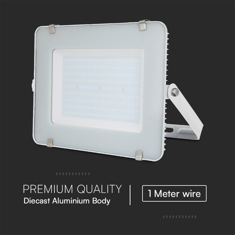 200W Naświetlacz LED SMD / Chip SAMSUNG / Barwa:6500K / Obudowa: Biała