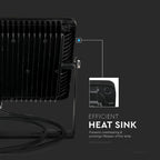300W Naświetlacz LED SMD / Chip SAMSUNG / Barwa:4000K / Obudowa: Czarna