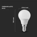 4.5W Żarówka LED P45 / Barwa:2700K / Trzonek: E14